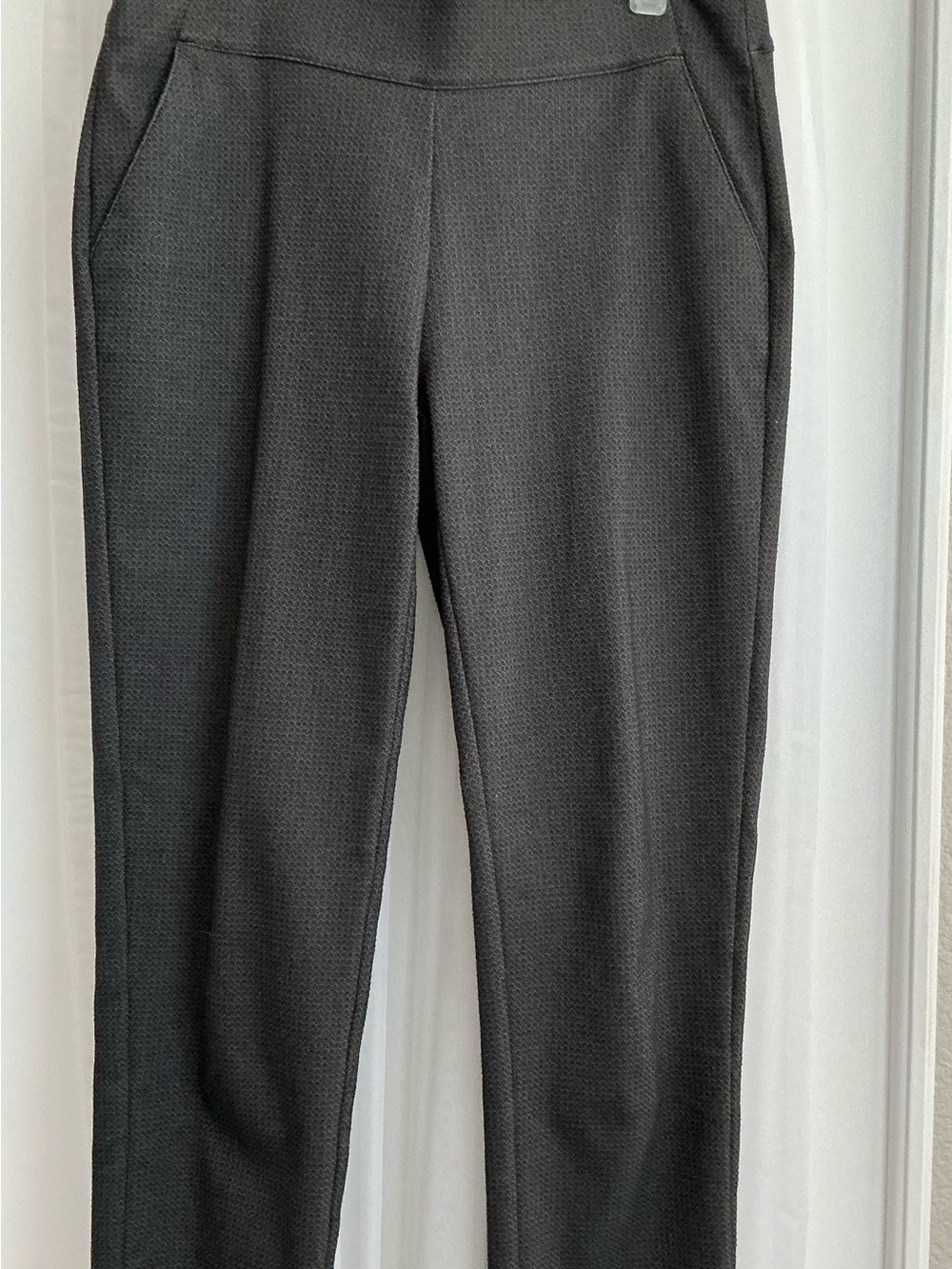 Simply Vera Vera Wang Women's Charcoal Cropped Dress Pants